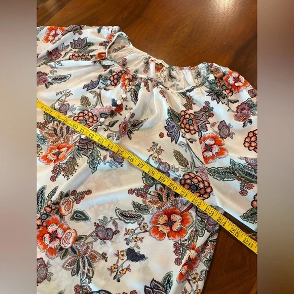 Floral Print Women's Top, by Artisanony, size 1x, UEC - Picture 5 of 6